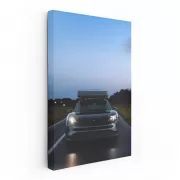 Porsche Taycan Turbo S Black at Dusk - Elegance in Motion