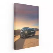 Green Porsche Macan 4S at Desert Sunset - Power and Elegance