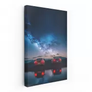 Porsche and Milky Way - Iconic Elegance in Motion