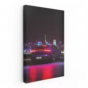 Porsche Taycan Turbo GT in Night City - Thrilling Performance