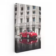 Vintage Porsche 959 Cruising Through Historic Town - Timeless Power