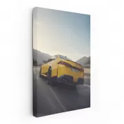 Yellow BMW M5 G90 Cruising Mountain Roads - Power and Elegance