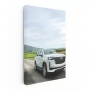 2024 White Cadillac Escalade Premium Luxury on Road - Iconic SUV