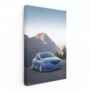 Blue Acura ILX Navigating Mountain Roads - Stylish & Agile