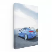 Blue Acura ILX Cruising Through Mountains - Sporty Elegance