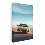 Acura NSX Amidst Mountain Peaks - Blend of Power and Elegance