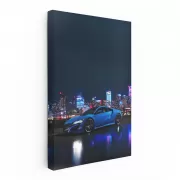 Sleek Acura NSX Gliding Through Night City - Pure Power