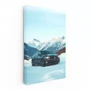 Acura Amidst Snowy Mountains - Fusion of Elegance and Power