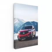 Acura Amidst Snowy Mountains - Fusion of Elegance and Power