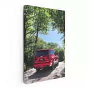 Red Cadillac Escalade V-Series in Nature - Bold Luxury SUV