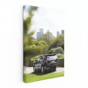 Cadillac Escalade with Urban Skyline - Bold Elegance