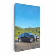 Black Cadillac in Wild - Elegance Meets Adventure