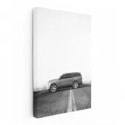 Classic Black and White Cadillac - Timeless Elegance