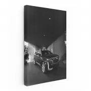 Black and White Cadillac - Timeless Elegance in Motion