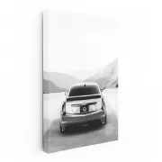 Monochrome Cadillac - Sleek Elegance in Classic Design