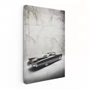 Vintage Black Marble Cadillac - Iconic Elegance