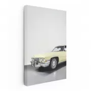 Vintage Yellow Cadillac - Classic Elegance on Wheels