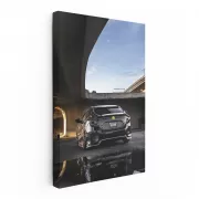 Black Honda Civic on Bridge - Sleek and Stylish Ride