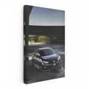 Black Honda Civic on Bridge - Dynamic and Sleek