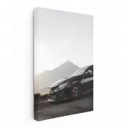 Honda Civic Black - Mountain Adventure - Sleek and Bold