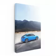 Blue Honda Civic in Scenic Mountains - Stylish and Reliable