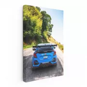 Honda Civic Blue in Wilderness - Reliable and Stylish Ride