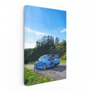 Honda Civic Blue in Nature - Elegance Meets Adventure