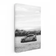 Honda Civic Black White 1 - Sleek and Stylish Ride