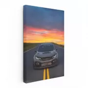 Sunset Grey Honda Civic - Sleek and Stylish Ride