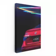 Honda Civic Neon Red - Bold Style, Urban Edge