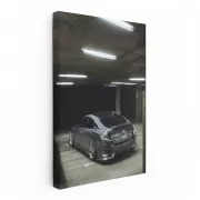 Silver Honda Civic in Parking Lot - Sleek and Stylish