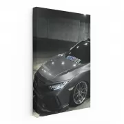 Silver Honda Civic in Parking - Sleek and Efficient Ride