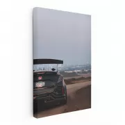 Black Honda Civic at Sunset in City - Sleek Urban Elegance