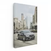 Grey Honda Civic in Urban Streets - Sleek City Cruiser