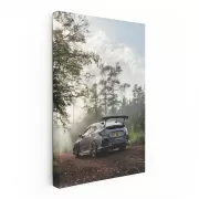 Honda Civic Deep in Woods - Rugged Adventure Car