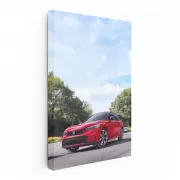 Honda Civic Cruising - Stylish Ride on Open Road