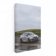 Honda Civic Driving on Cloudy Day - Stylish and Reliable