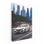 Honda Civic Cruising Kyoto Streets - Stylish and Reliable