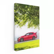 Red Honda Civic Roaming Freely in Nature - Timeless Classic